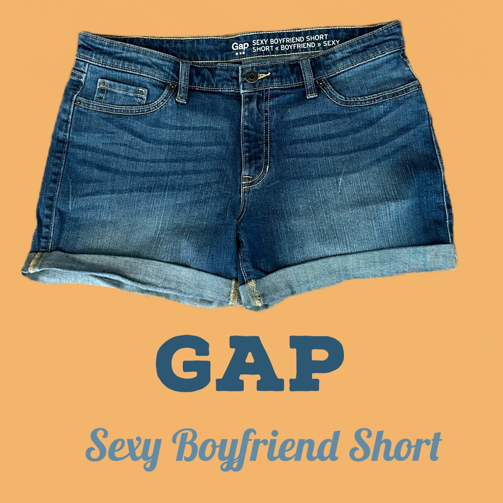 Gap Sexy Boyfriend Short Sz 8 Blue